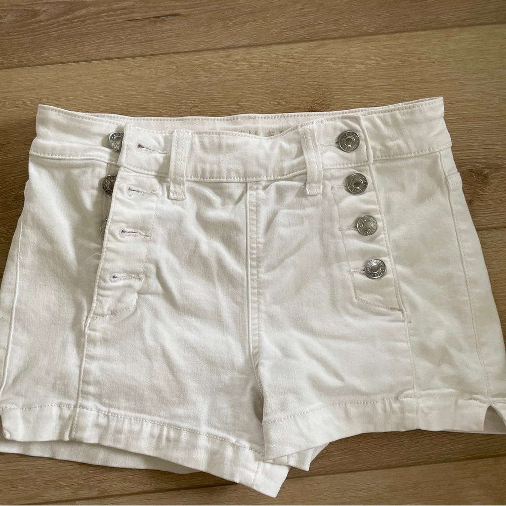 American Eagle Outfitters White High Waist Shorts